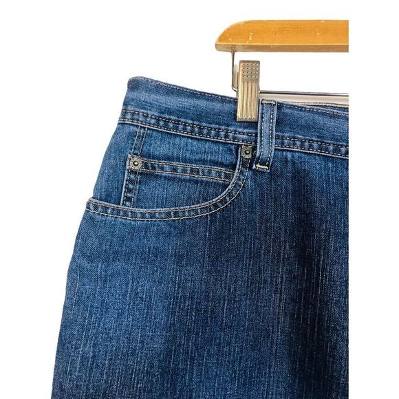 8852 EDDIE BAUER WOMEN'S PLUS SZ 26W HIGH WAISTED MOM JEANS INSEAM 29" DENIM - Picture 2 of 7